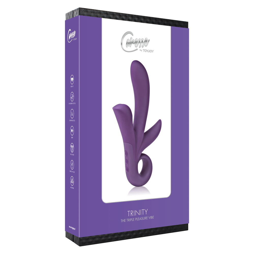 ToyJoy Trinity Triple Pleasure Vibrator Purple - Image 2