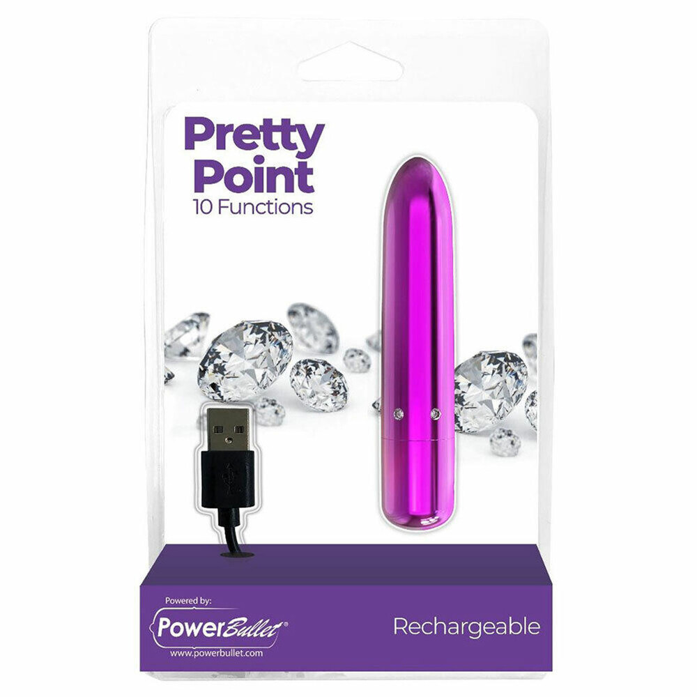 Power Bullet Pretty Point Rechargeable Bullet Vibrator - Image 4
